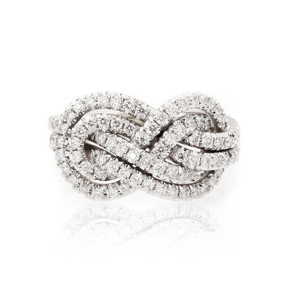 Women's Temperament Fashion Cross Knot Ring