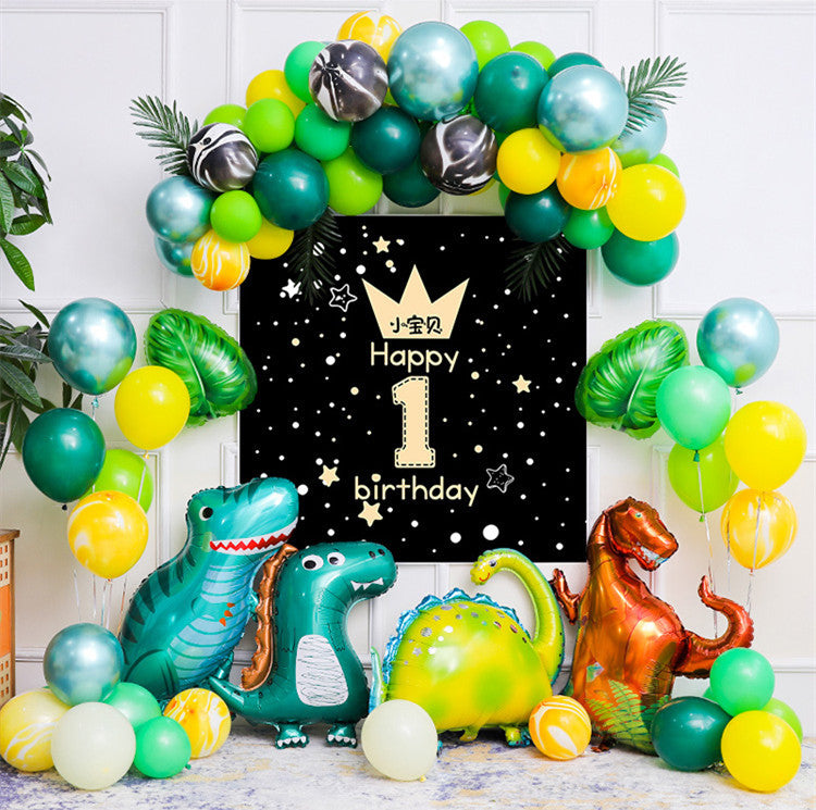 Baby One Year Old Happy Birthday Party Background Wall