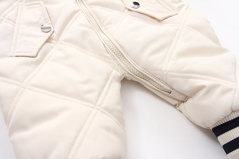 Letter Embroidery Children's Baseball Uniform Fleece Thickening