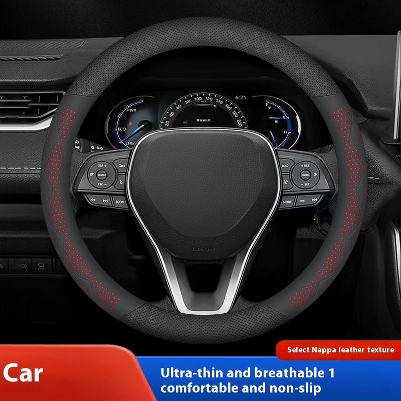 Car Steering Wheel Cover For Four Seasons Non-slip Breathable Comfortable