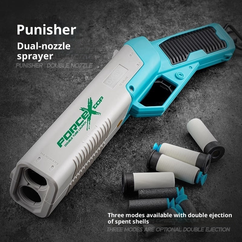 S686 Double-barreled Shotgun Spray Double-barreled Toy Gun Can Launch Children's Simulation Boy