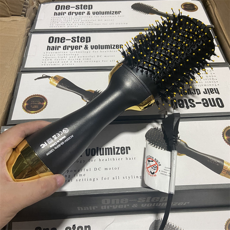 Ion Electric Hair Dryer Styling Comb Curly Hair Artifact Lazy Fluffy Comb