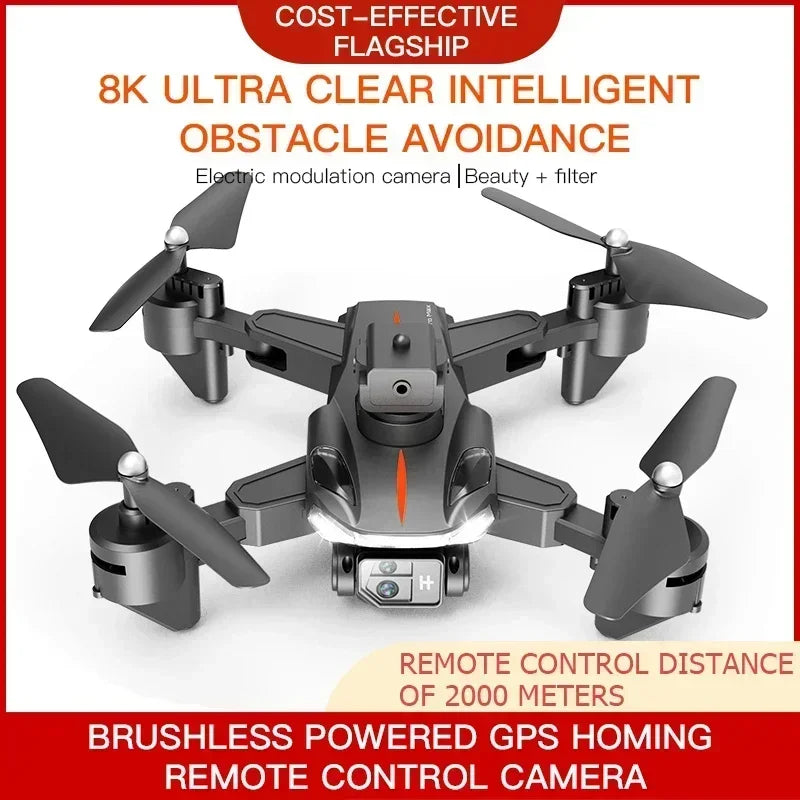 P11S PRO MAX Drone 8K HD Camera GPS Professinal Four-way Intelligent Obstacle Avoidance Foldable Quadcopter RC 5000M Toys Gifts