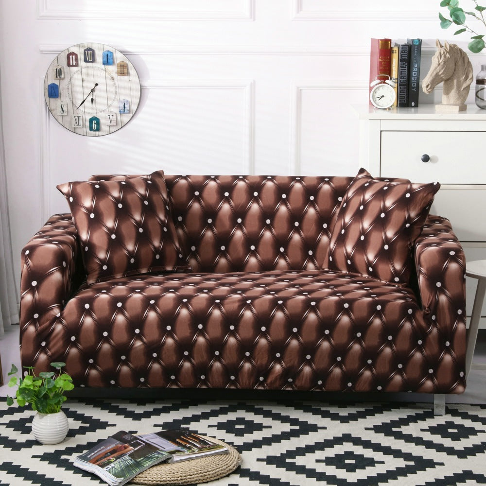 Stretch Sofa Cover All-inclusive Non-slip Three-seat Sofa Cushion Cover Cloth Sofa Towel Full Covered Household Dust Cover