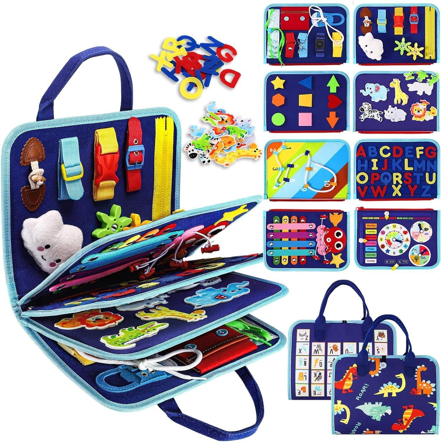 Tableau d'apprentissage en feutre, jouets d'éducation de la petite enfance, tableau d'activités pour l'apprentissage de l'habillage
