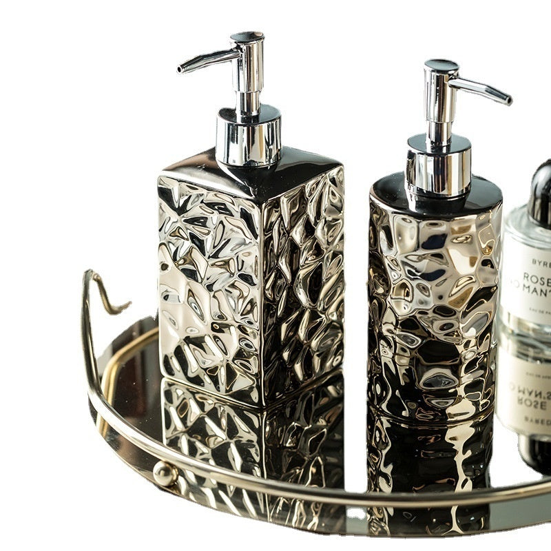 Press Light Luxury American Ceramic Storage Bottle