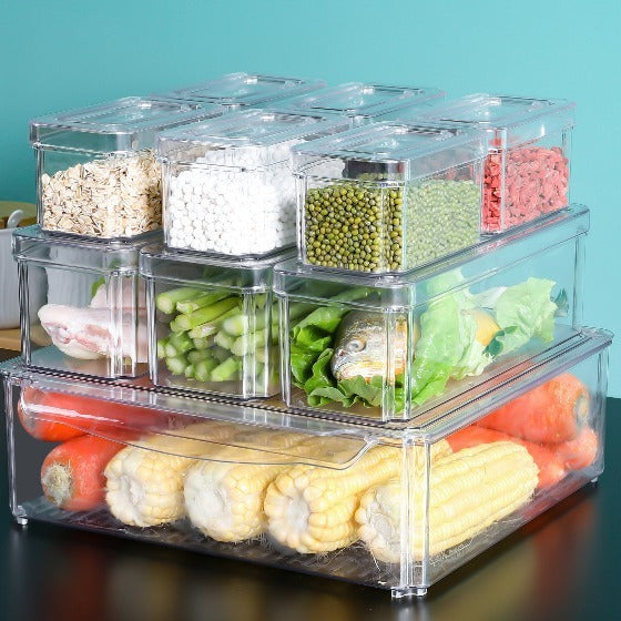 PET Refrigerator Box Snack Fruit And Vegetable Transparent Crisper