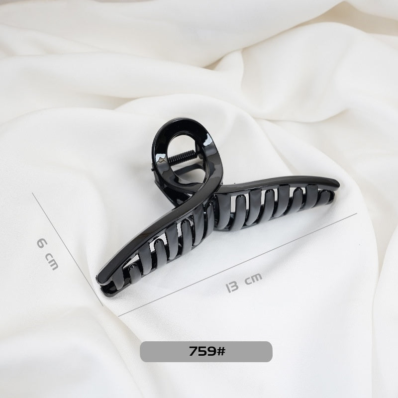 High-quality Basic Black Spray-painted Hair Clip