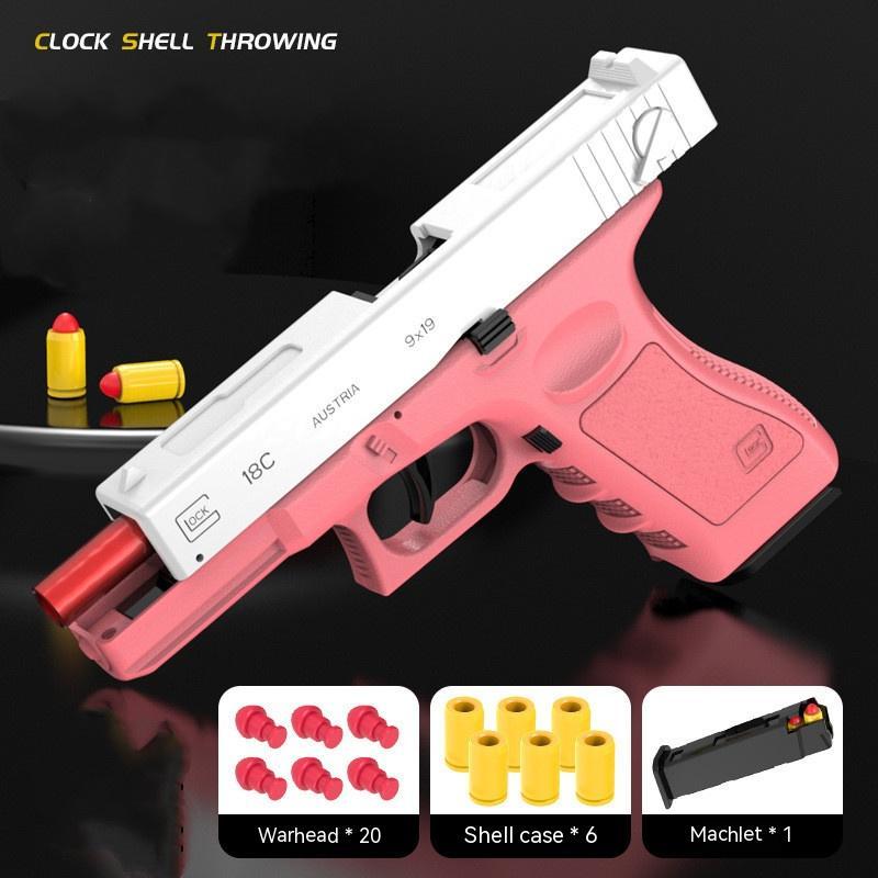 Alloy Mechanical Throwing Shell Lattice Soft Bullet Gun Automatic Continuous Hair