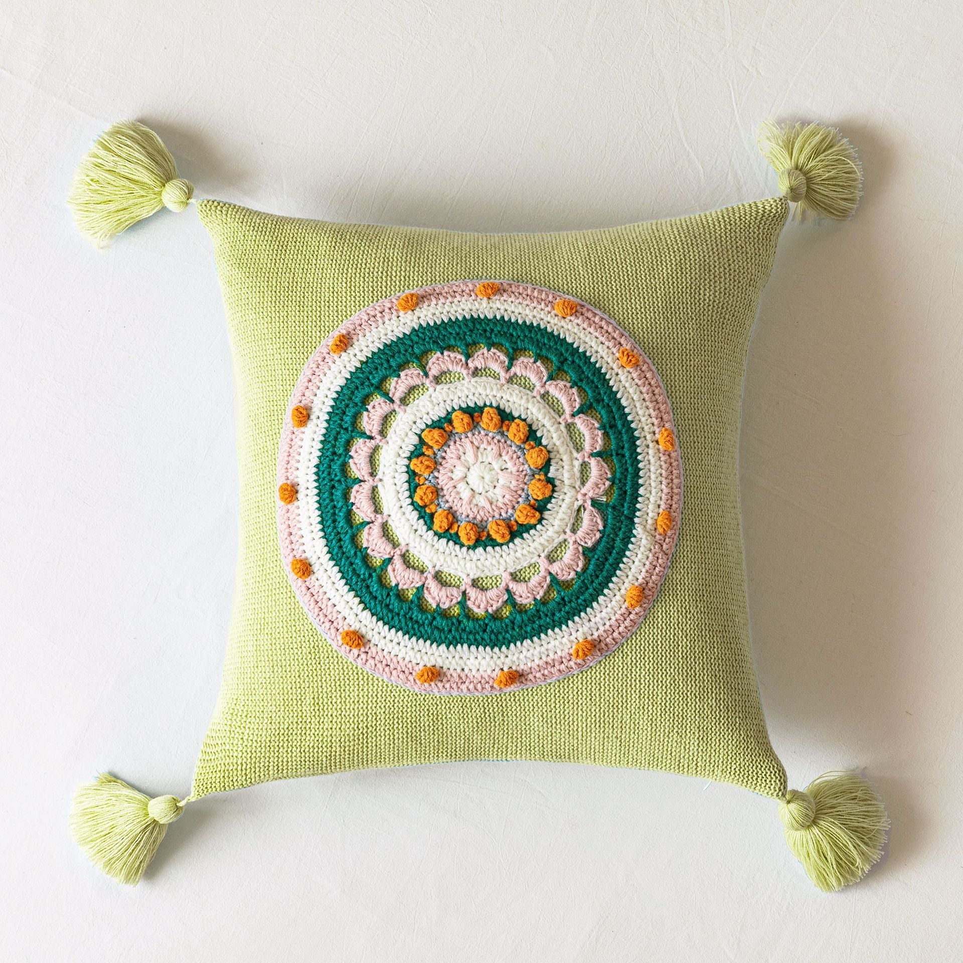 Household Tassel Knitted Pillow Cover Sofa Cushion