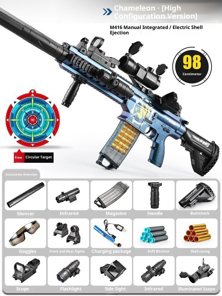 M416 Throw Shell Soft Bullet Gun AMT Toy Can Launch Boy