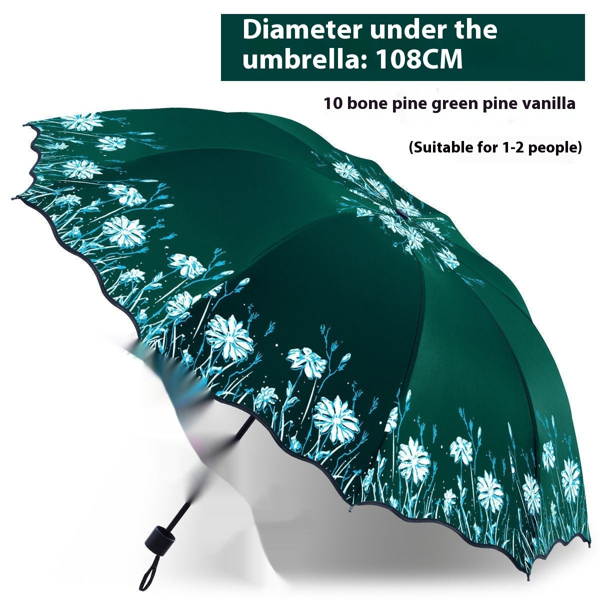 Umbrella Large Double Dual-use Folding Ten-bone Reinforced Sun Umbrella