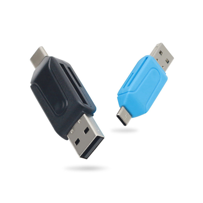 Two-in-one Mobile Phone Card Reader