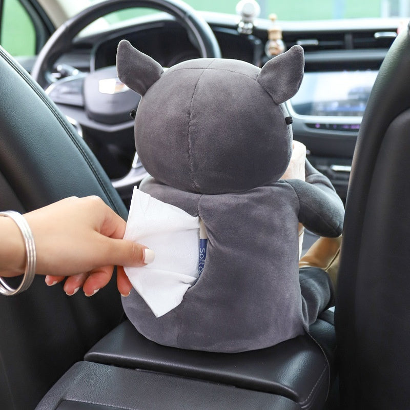 Creative Car Tissue Box Trash Can Two-in-one Cute