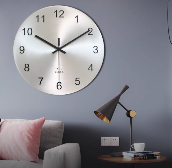 Modern Minimalist Metal Living Room Wall Clock