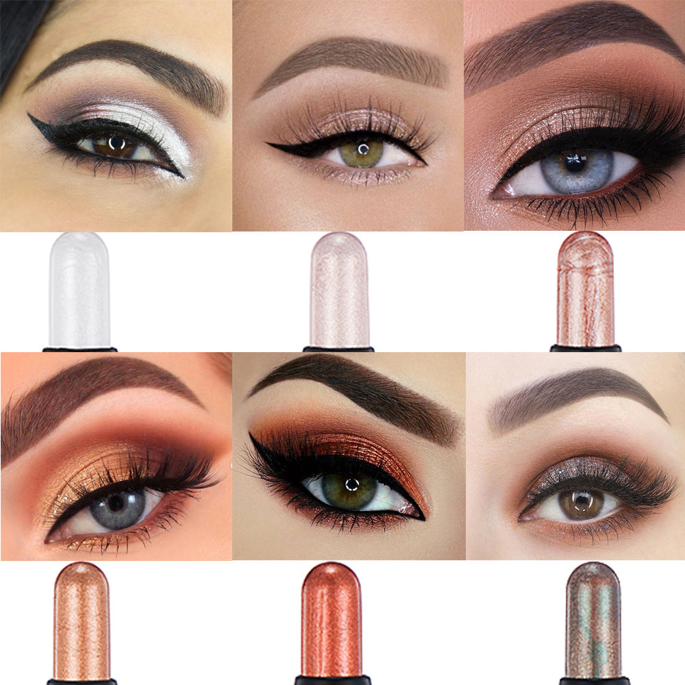 Double-headed Eyeliner Pen Suit Long-lasting Pearlescent
