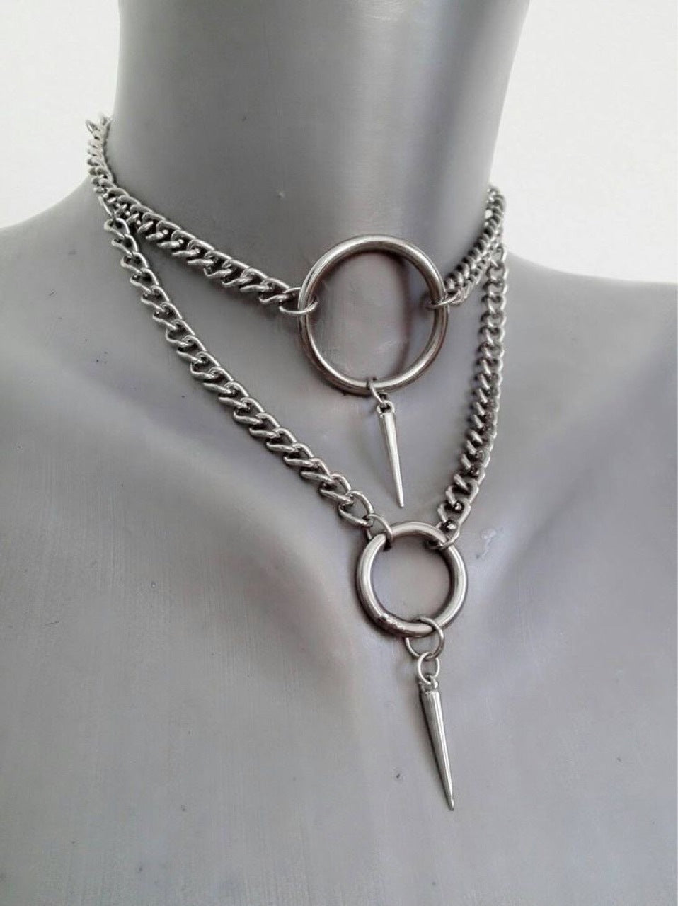 Titanium Steel Hip-hop Rivet Necklace For Men