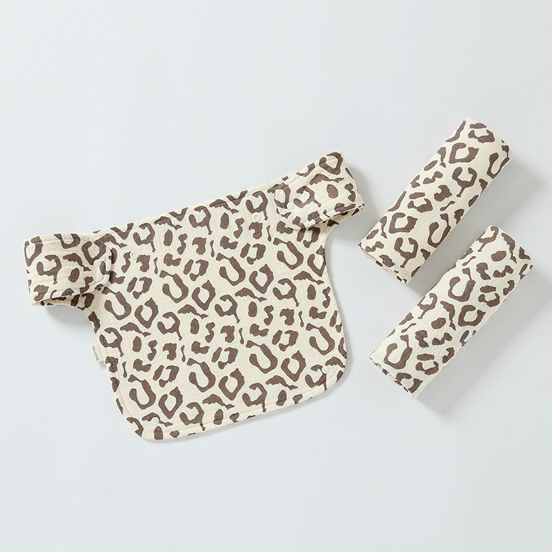 Double-shoulder Baby Waist Stool Drool Bib