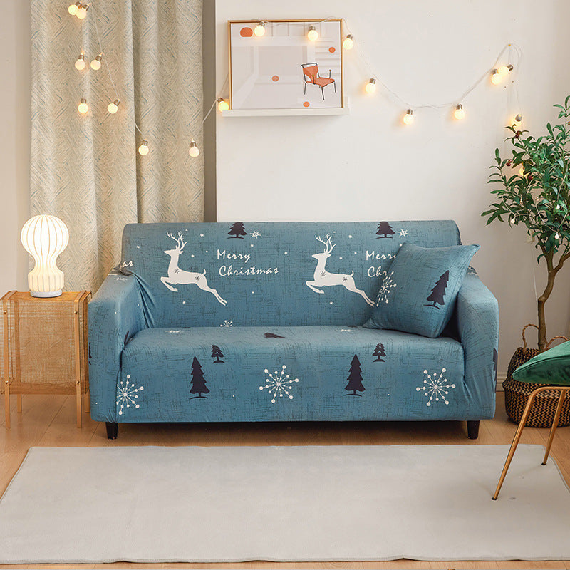 Christmas Stretch All-inclusive Printed Sofa Cover