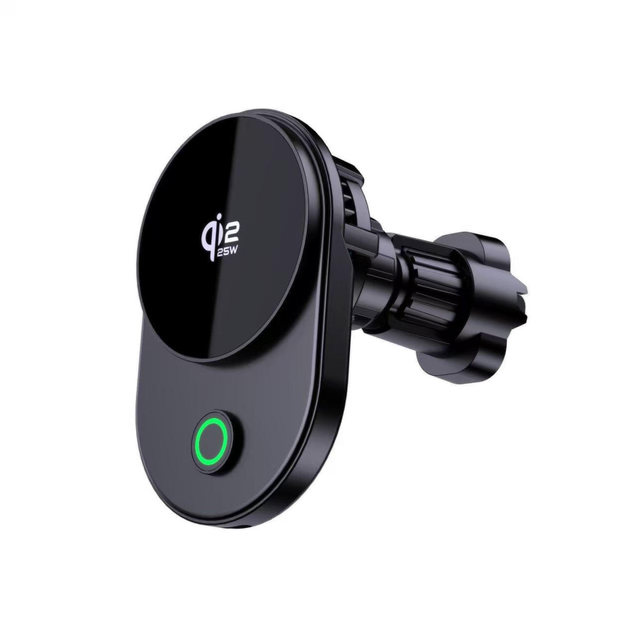 25W Cold-Black Third-Generation Qi 22 Electronic Semiconductor Magnetic Wireless Car Charger
