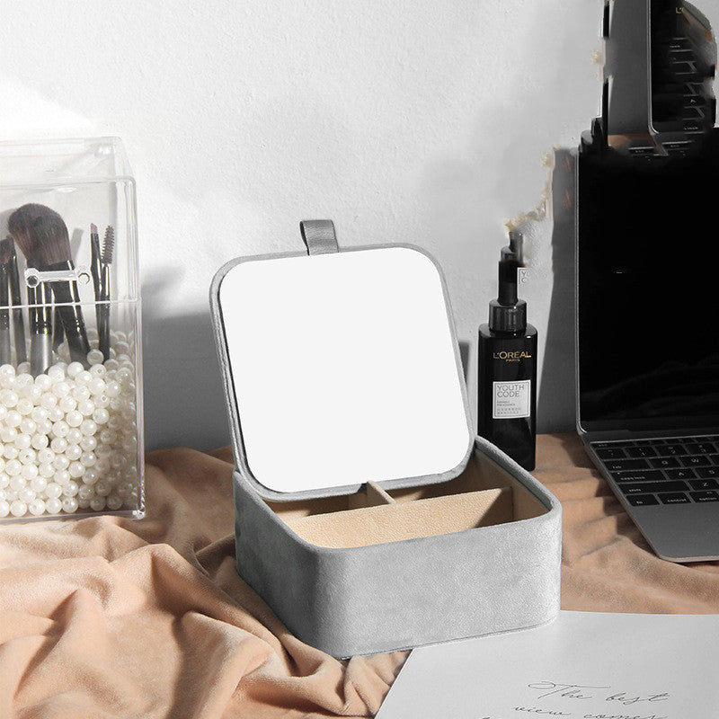 Simple Double Layer Jewelry Storage Box