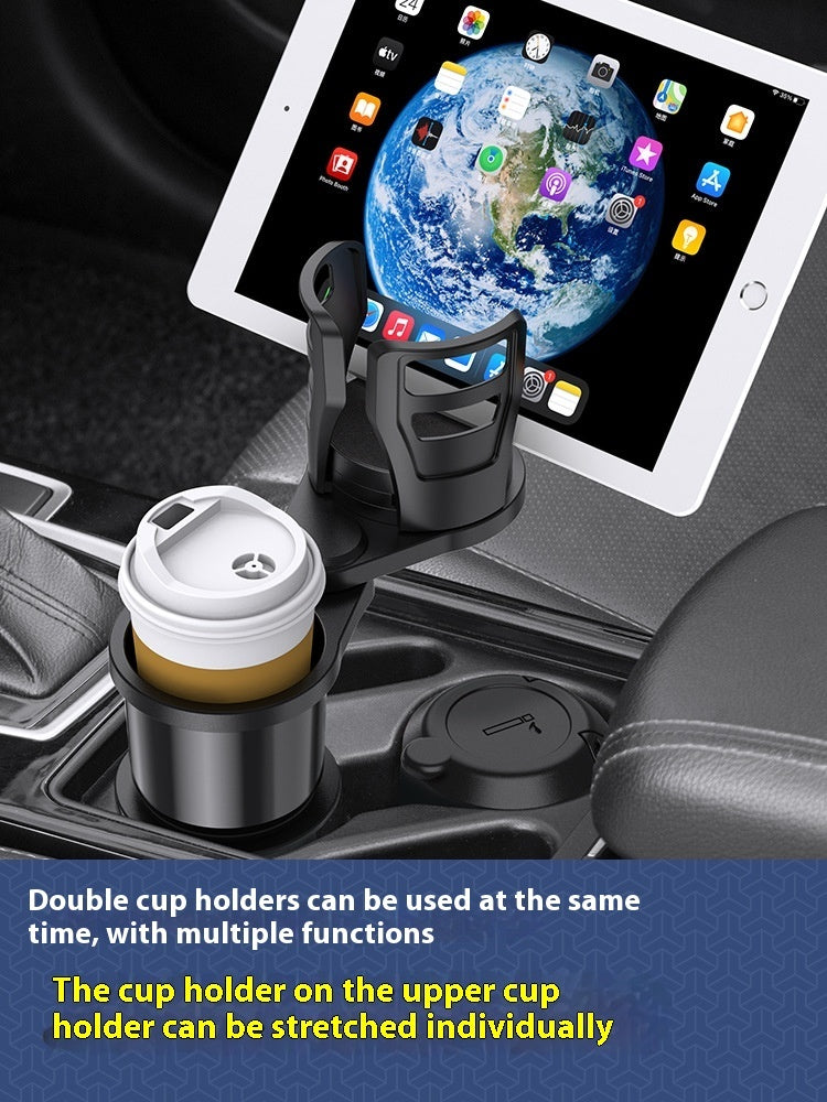 Drink Holder One Divided Into Two Cup Holder Meal Tray Car Supplies