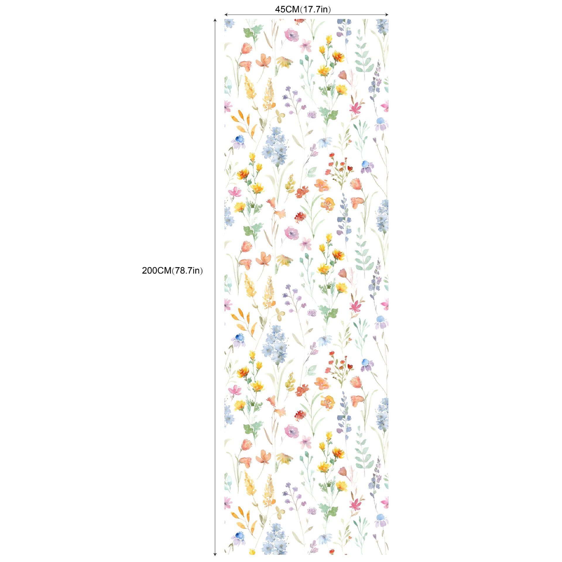 Children's Watercolor Wild Flower Decorative Wallpaper