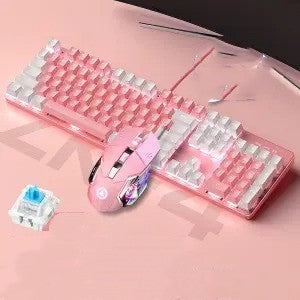 Real Mechanical Keyboard And Mouse Headset Set