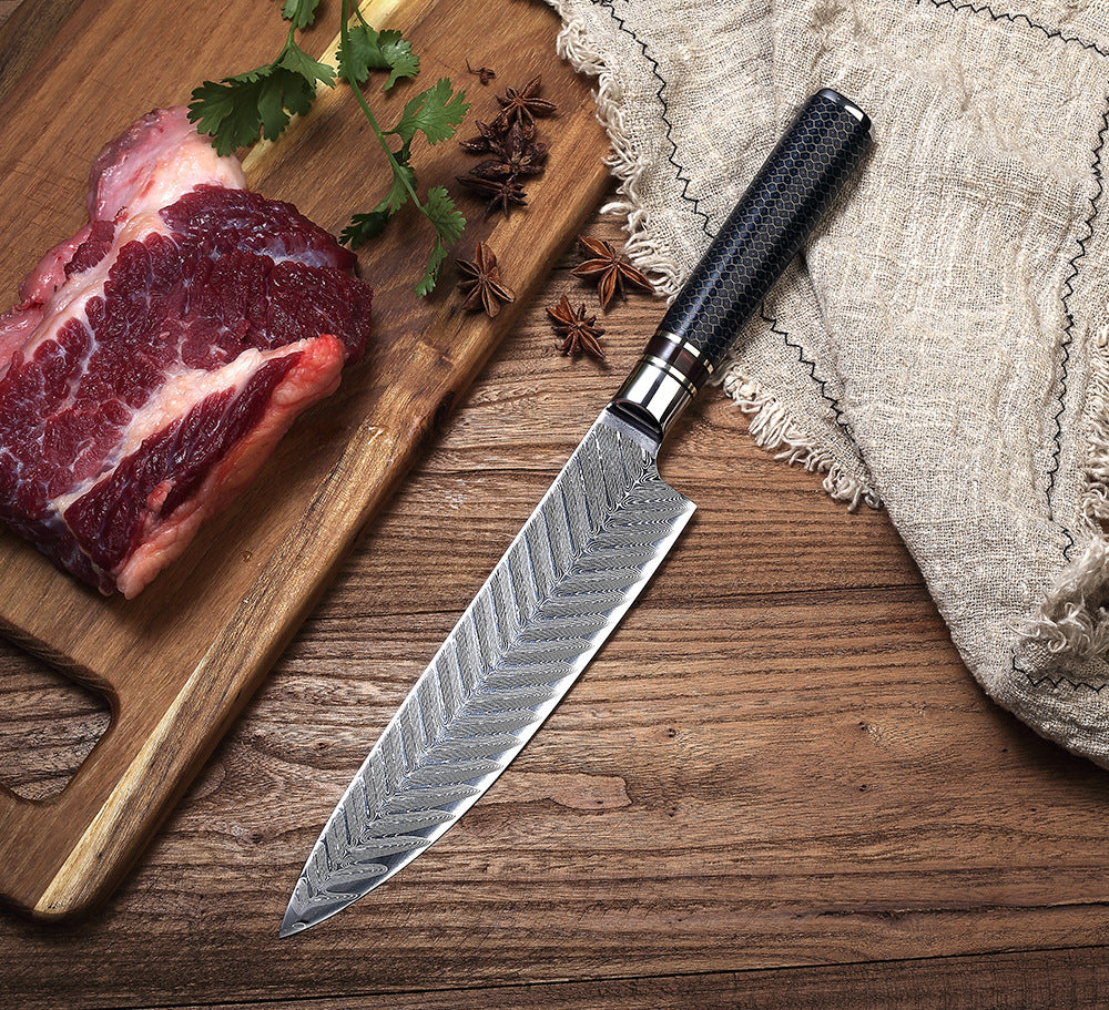 Damascus Steel Western Cuisine Yusheng Sliced Sashimi Knife