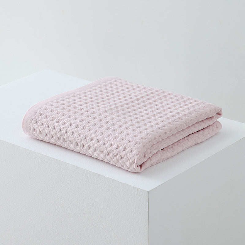 Waffle Class A Pure Cotton Bath Towel Household