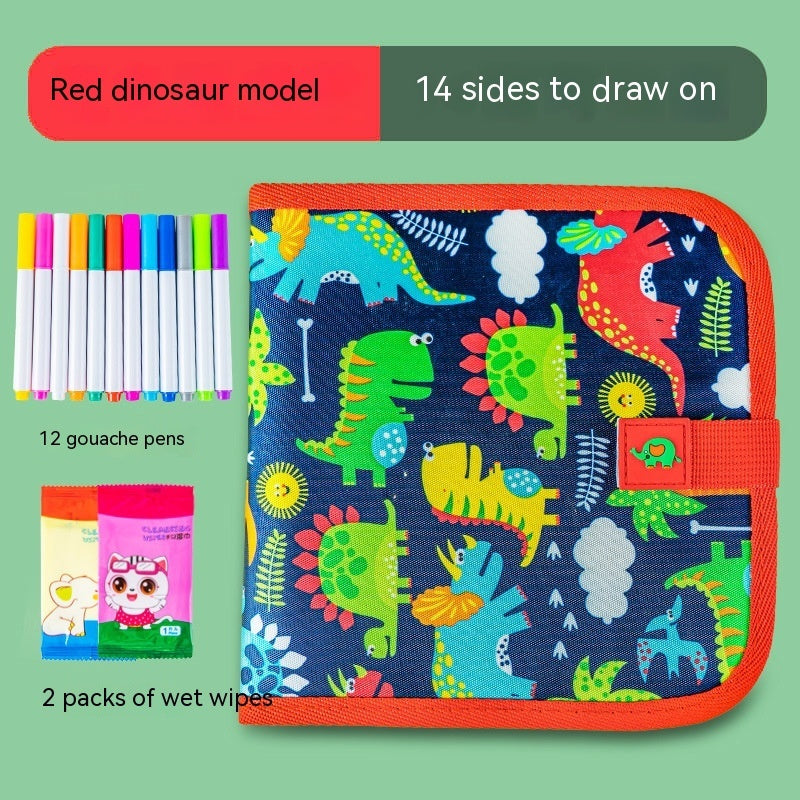Children's Erasable Picture Book 14 Pages Double-sided Available Painting Book