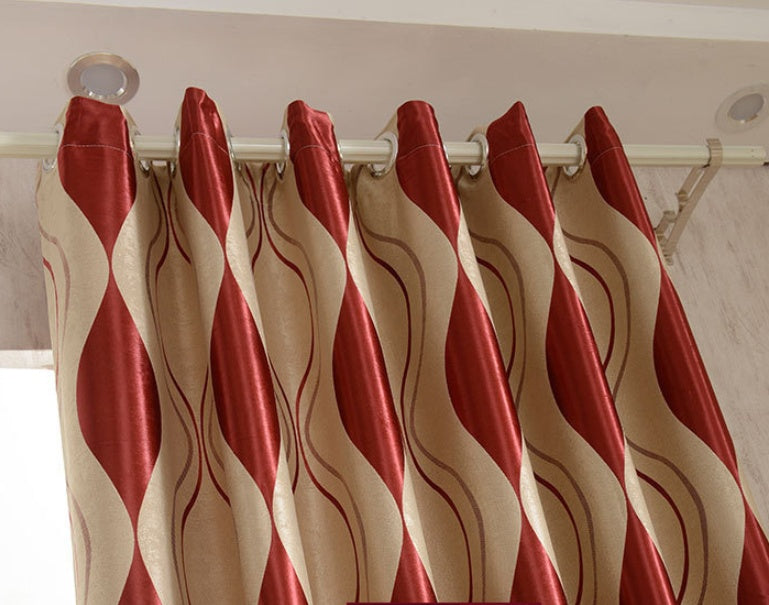Jacquard European Curtain Fabric Hotel Project