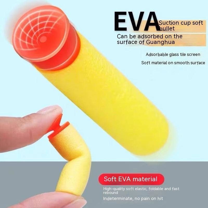 Children's Electric Continuous Hair Soft Bullet Gun Special Crystal Cool Appearance Toy