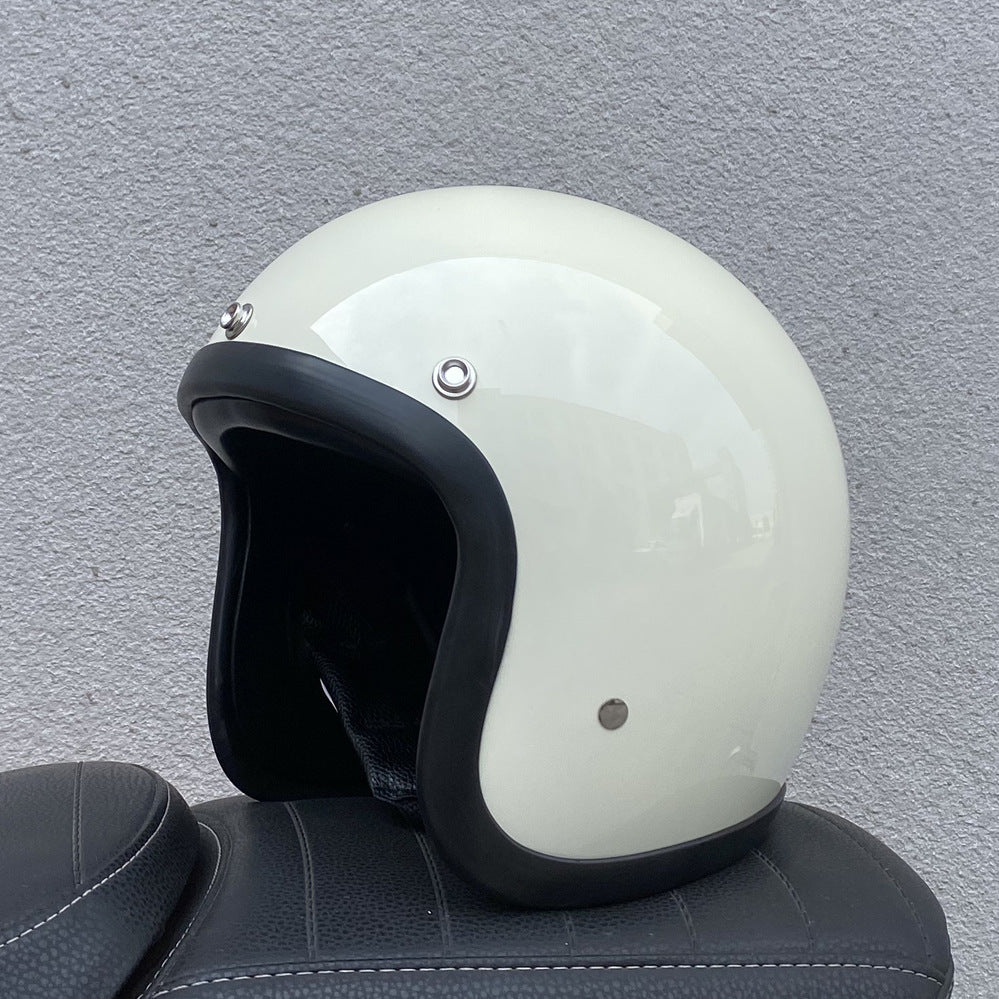 Helmet Men's And Women's Retro FRP Motorcycle