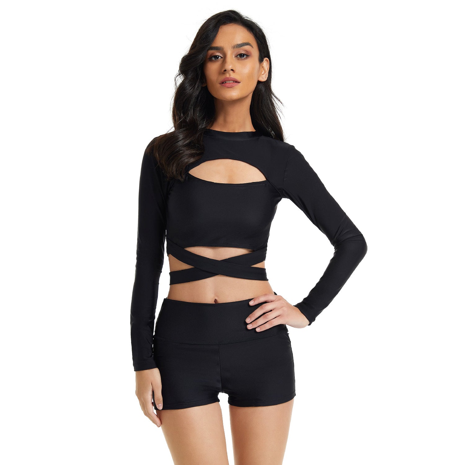 Two-piece Swimsuit Long-sleeved Surfing Suit Sun Protection Wetsuit