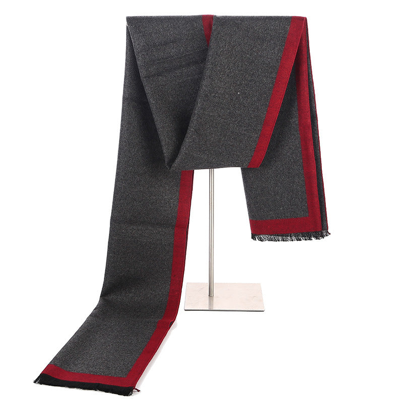 Artificial Silk Brushed Scarf Autumn And Winter Warm And Simple