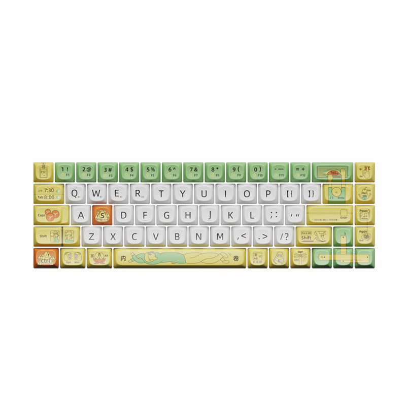Mechanical Keyboard Original Theme Thermal Sublimation Process Keycaps