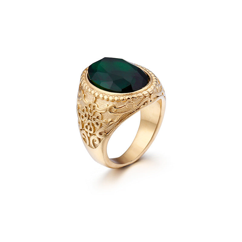 Men's Titanium Hipster Ring