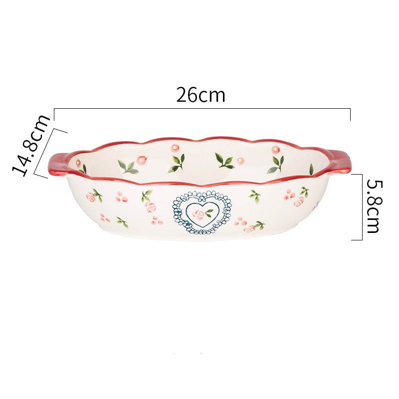 Baked rice tray, household baking tray, western food tray