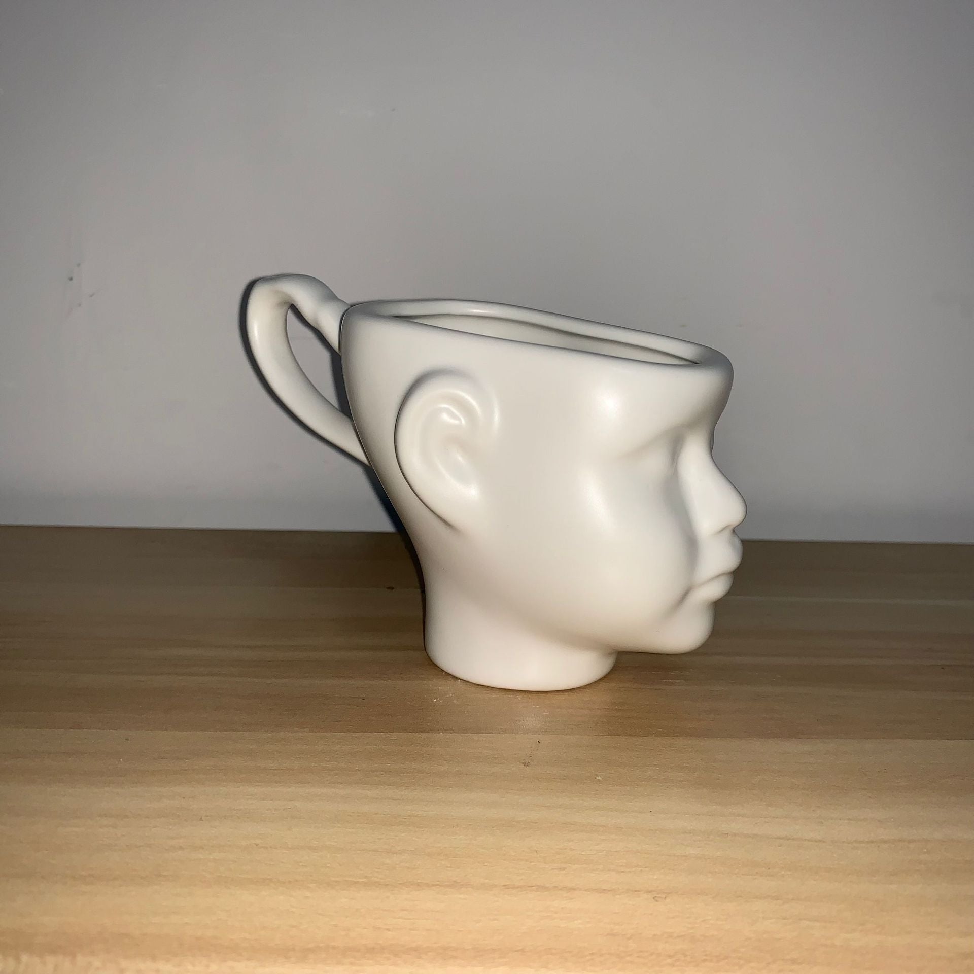 Nordic Style Personality Creative Face Mug Couple Ceramic Coffee Cup Milk Tea Cup Doll Doll Head Coffee Cup