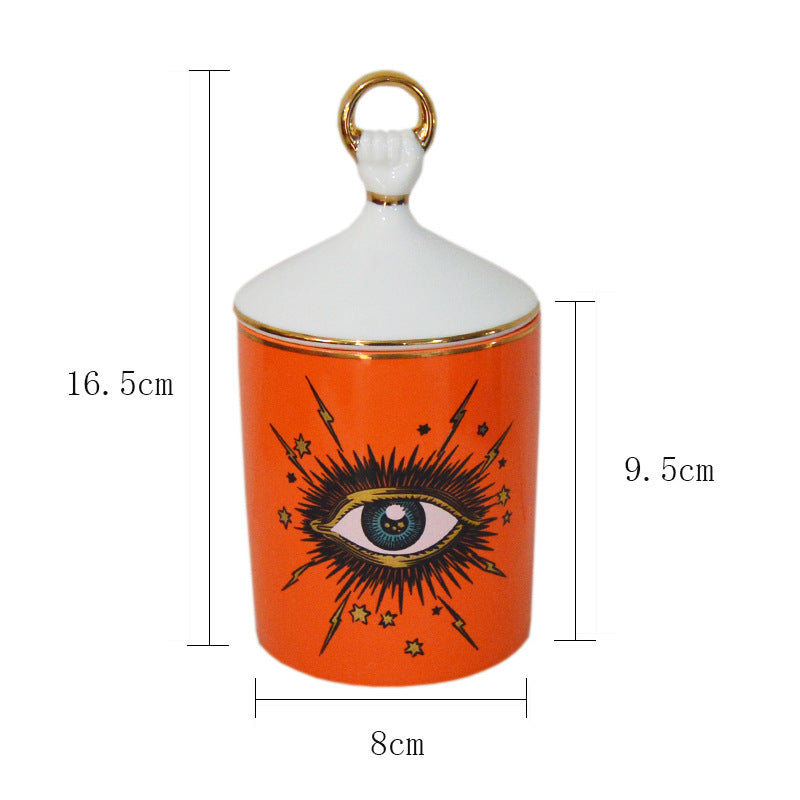 Eye of Gladys Aromatherapy Candle Holder Ceramic Jar