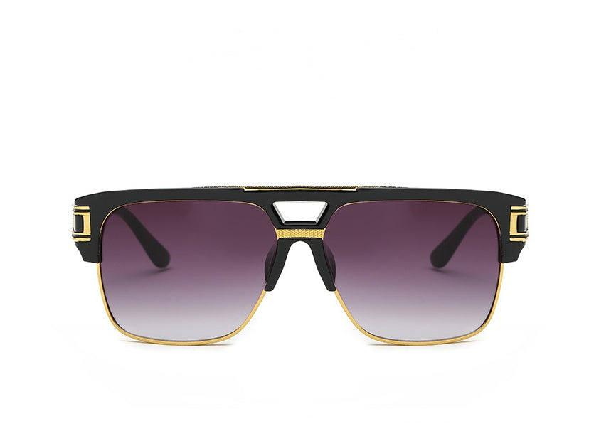 Men And Women Square Retro Colorful Reflective Sunglasses