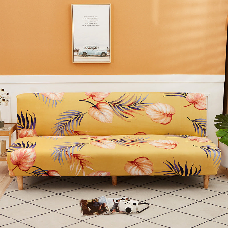 All-Inclusive Stretch Fabric Armless Sofa Towel Sofa Cover