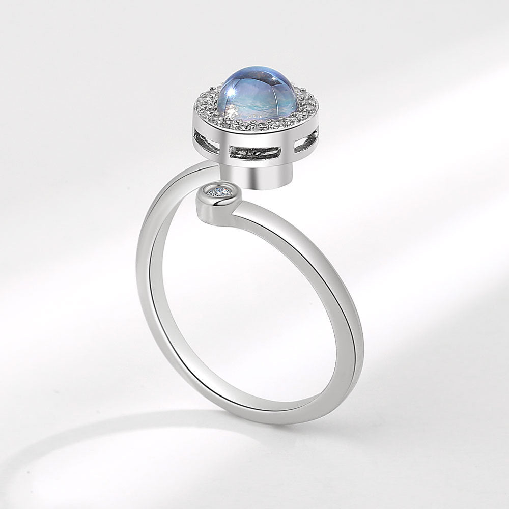 Women's Stylish And Simple Personality Rotatable Ring