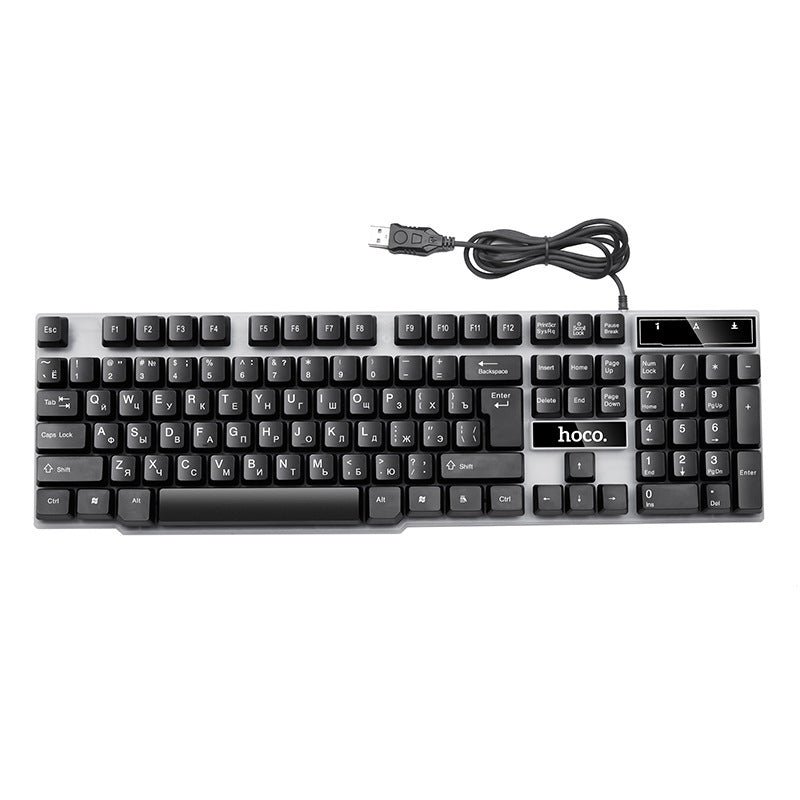 Russian Luminous Game Keyboard And Mouse Suit Mechanical Feel