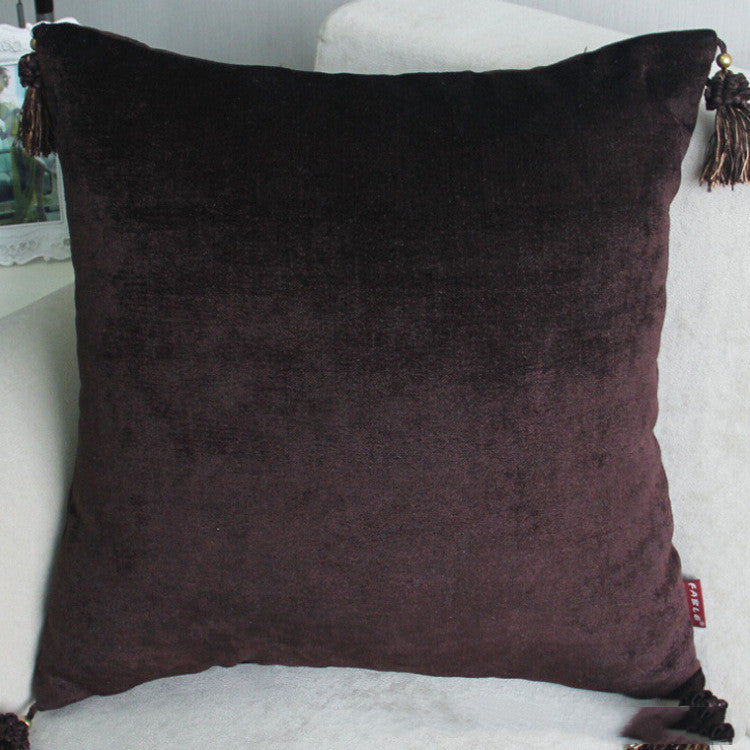 Fashion European-style simple Audrey Snowy pillow Four-corner ear sofa pillow cushion solid color pillow car newspaper pillow