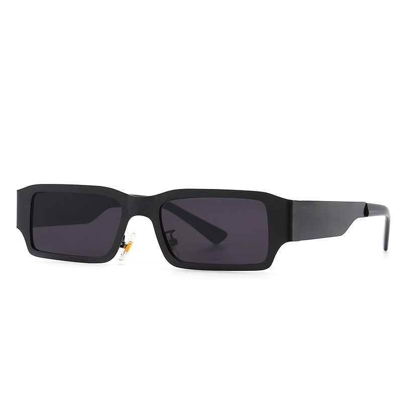 Men's And Women's Small Frame Metal Square Sunglasses