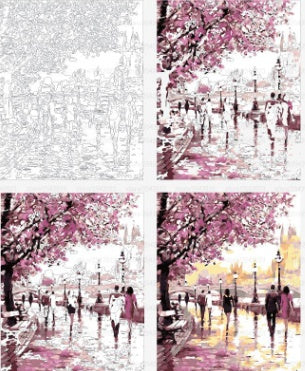 beautiful scenery painting