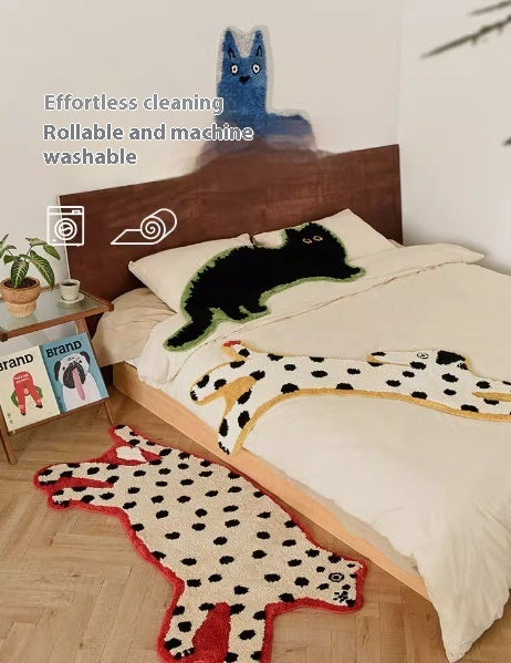Animal Bedroom Bed Children's Plush Thickening Carpet