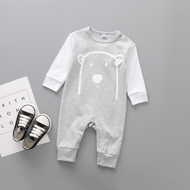 Newborn long sleeve cotton jumpsuit